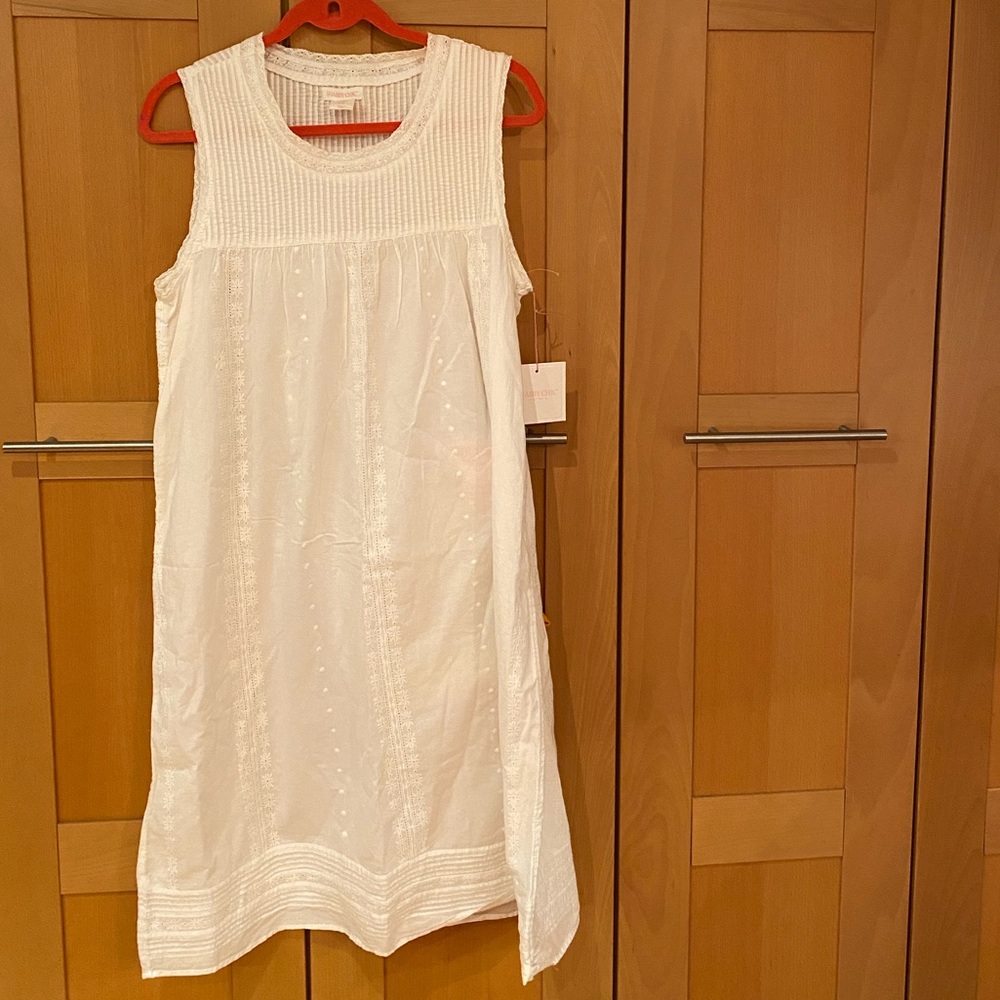 White Shabby Chic Pajama Night Gown